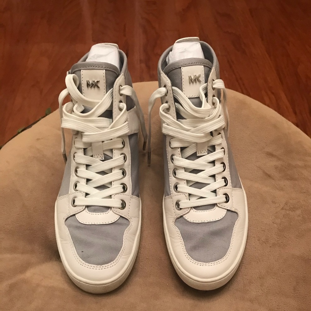 Michael Kors Grey Matty High Top Twill Sneaker
